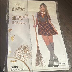 Warner Bros. Gryffindor Plaid Dress Costume